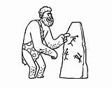 Prehistoric Cave Coloring Man Paintings Prehistory Drawing Colorear Coloringcrew Getdrawings sketch template