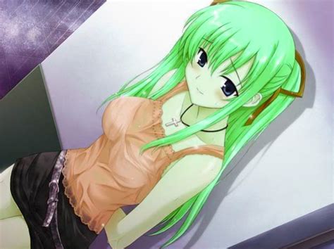 Cute Green Hair Anime By Cuttie687 On Deviantart