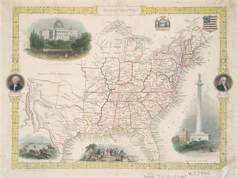 vintage united states map