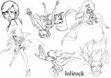 Lolirock Praxina Mephisto sketch template