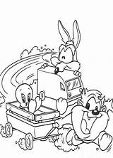 Looney Tunes Coloring Baby Pages Disney Coloringpages1001 Tweety Cartoon Printable Kleurplaat sketch template