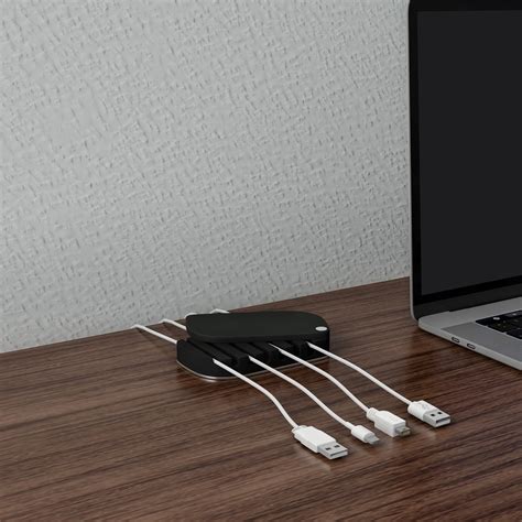 desktop cable organizer cord management   wires  slip base protective storage cover