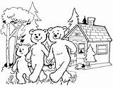 Bears Three Goldilocks Coloring Pages Popular Coloringhome sketch template