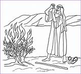 Moses Biblewise Dornbusch Ausmalbilder Dominical Brennende Malvorlagen Biblia Escuela Nile Visitar Malen Brennender Ausdrucken sketch template