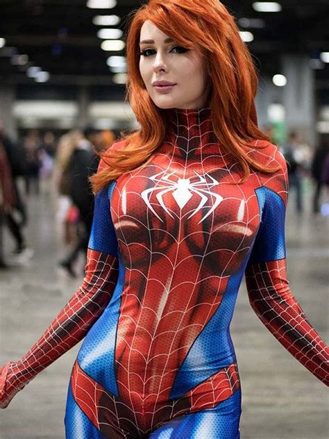 Mj Jamie Spiderman Costume Mary Jane Girl Cosplay Suit [18080101] 65