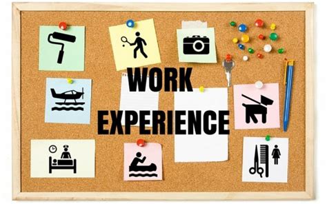 impact  work experience  varied examples     important
