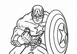 Captain America Coloring Pages Printable Kids Superhero Marvel Color Superheroes Sheets Avengers Shield Cartoon Colouring Drawing Avenger Lego Print First sketch template