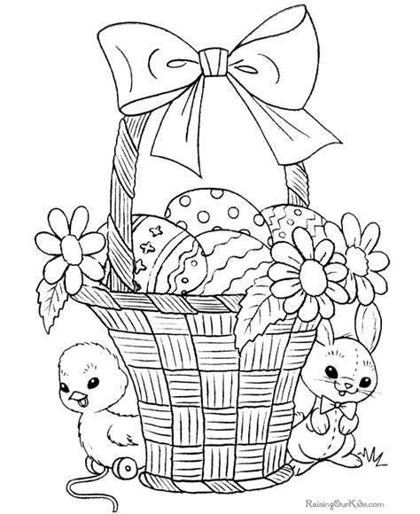 coloring pages  easter baskets cooloringcom