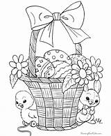 Easter Coloring Pages Baskets Colouring Printable Basket Girls Kids Color Sheets Adults Cute Spring Adult sketch template
