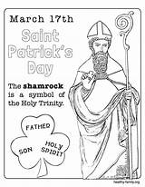 Patricks Shamrock Trinity Religious Holy Colouring Patty Bernicezieba Symbol Craft Azcoloring sketch template