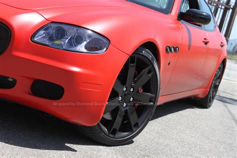 maserati quattroporte wrapped in matte red by dbx [video] autoevolution