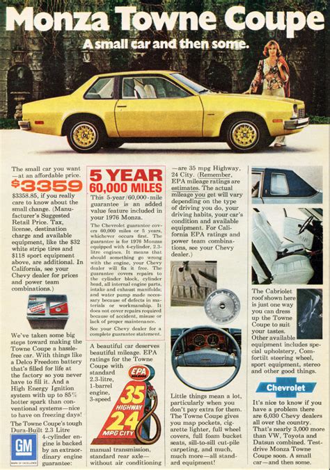 model year madness 10 classic ads from 1976 the daily