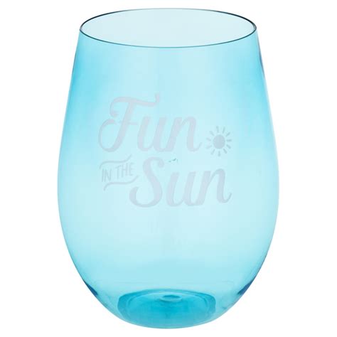 Save On Smart Living Stemless Wine Glass Fun In The Sun Order Online