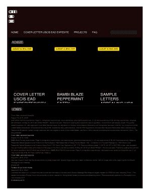 ead expedite cover letter fill  printable fillable blank