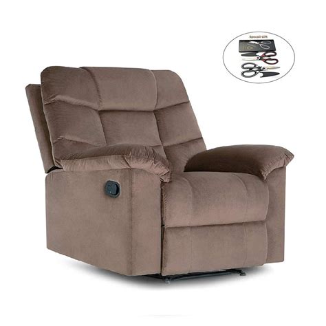 Overstuffed Full Recliner Lounge Extra Padded Microfiber