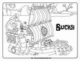 Coloring Pages Pirates Pirate Jake Neverland Ship Lego Bucky Disney Land Never Sheets Printable Boat Color Kids Drawing Boys Getcolorings sketch template
