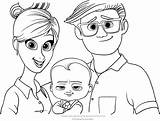 Boss Baby Coloring Pages Parents Printable Print Getcolorings Color Getdrawings sketch template