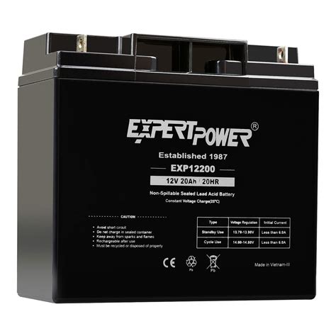 expertpower  volt  ah exp rechargeable sla battery buy   united arab emirates