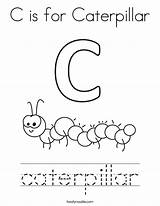Caterpillar Coloring Letter Preschool Worksheets Pages Twistynoodle Noodle Print Activities Twisty Outline Tracing Insect Built California Usa sketch template