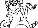 Coloring Pages Monkey Swinging Cute Monkeys Getdrawings Color Getcolorings Colorings sketch template