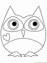 Coloring Owl Pages Printable Valentine Cartoon Kids Owls Color Heart Cute Birds Animal Bird Supercoloring Animals Results Para Categories sketch template