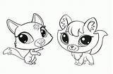 Coloring Pet Shop Pages Lps Littlest Little Cat Spaniel Dog Cocker Kids Pets Store Fox Printable Colouring Copy Silhouette Drawing sketch template