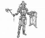 Skyrim Coloring Pages Elder Scrolls Armor Orc Steel Dragon Scroll Yumiko Fujiwara Printable Designlooter Drawings 85kb 667px Adults Template sketch template