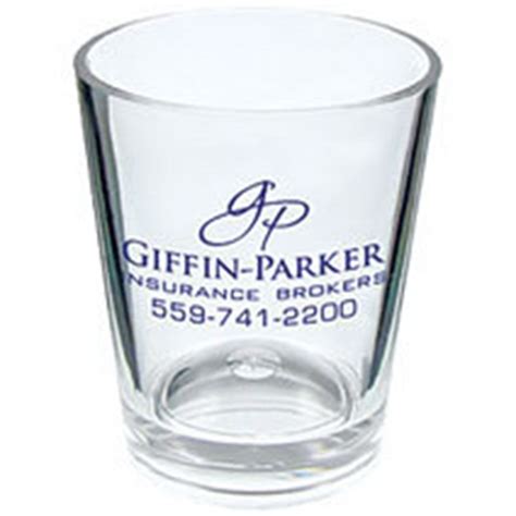 1 25 oz clear plastic shot glass bnoticed put a logo on it the