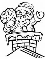 Coloring Santa Pages Chimney Year Olds Printable Claus Clipartmag Categories Happy sketch template