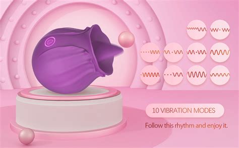 Pink Rose Toy Deluxe For Sex Licking Vibrator