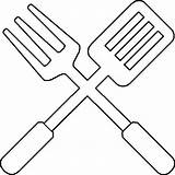 Coloring Pages Utensils Cooking Camping Bbq sketch template
