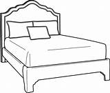 Bed Drawing Drawings Paintingvalley sketch template