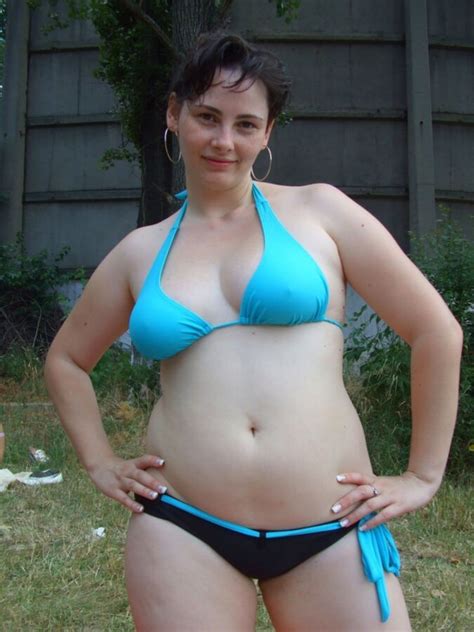sexy chubby wife with blue bikini bbw fuck pic