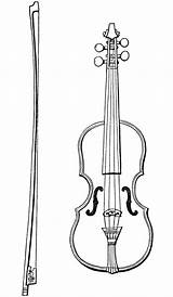 Violin Bow Olddesignshop sketch template