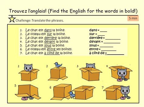 prepositions  french teaching resources