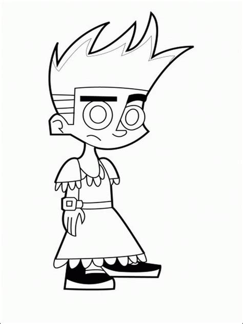 johnny test printable coloring book