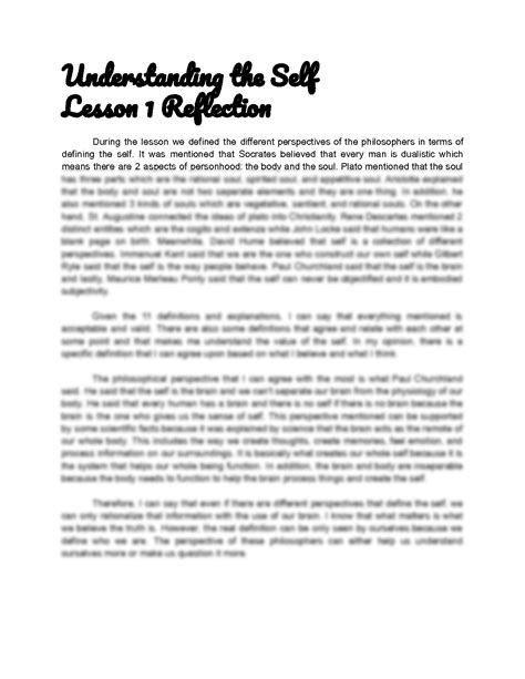 solution understanding   reflection studypool