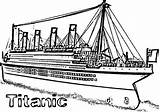 Titanic Coloring Ship Pages Cruise Color Netart Kids Printables Boat Line sketch template
