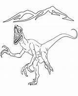 Velociraptor Dinosaur Coloring Pages Colouring Color Small Dinosaurs Topcoloringpages Scary sketch template