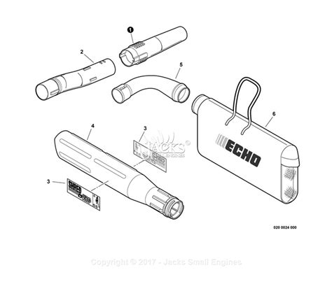 echo es  sn p p parts diagram  blower tubes debris bag