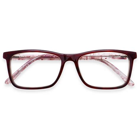 H5073 Oval Purple Eyeglasses Frames Leoptique