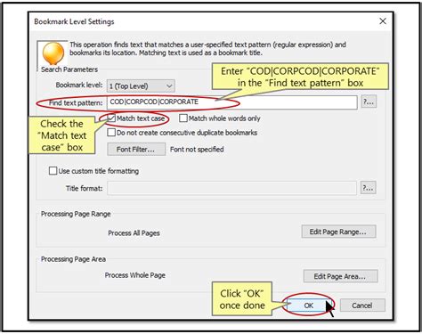 Bookmarking Pdf Documents By Text Pattern Using The Autobookmark™ Plug