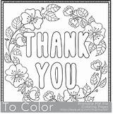 Thank Coloring Printable Pages Card Color Pdf Adults Sheets Sheet Cards Adult Colouring Veterans Book Kids Grown Ups Instant Print sketch template