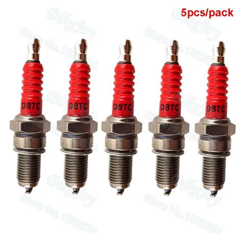 pcspack motorcycle dtc spark plug  cc cc cc atv moped scooter pit dirt bike