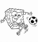 Soccer Spongebob Momjunction sketch template