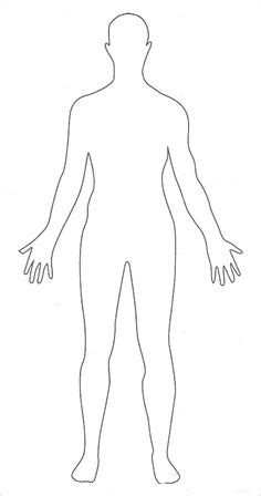 outline   human body printable anatomy body diagram body