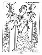 Fairy Fairies Mermaid Malvorlagen Silhouette Feen Adulte sketch template