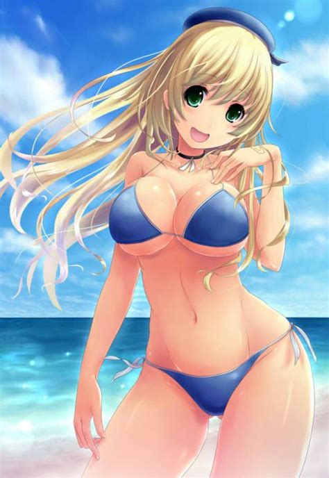 92 Best Bikini Beauties Images On Pinterest Anime Girls Anime Art