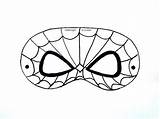 Mask Spider Template Man Spiderman Printable Drawing Craft Para Imprimir Hero Super Paper Crafts Coloring Print Face Masks Name Iron sketch template