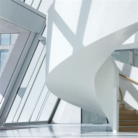 eestairs helical design staircase  modern staircase design  white